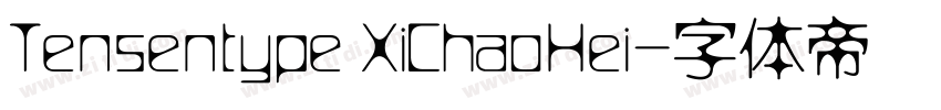 Tensentype XiChaoHei字体转换